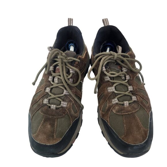 Skechers Selmen Revano Trainers 66276 Brown Leather Men's Size 10.5 - Picture 4 of 12